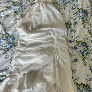 Pip Midi White Halter Dress (Perfect for Rush)